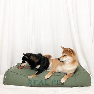 리얼펫 99% 세균감소 모던 강아지 방석 생활 방수 대형견 애견 쿠션 하우스 침대